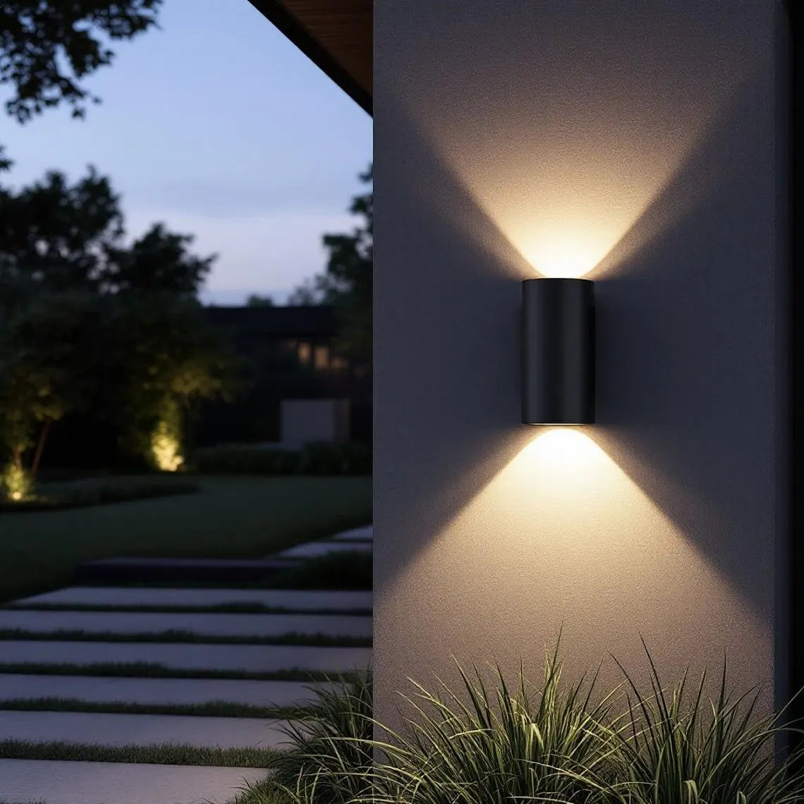 Oxidized copper outdoor wall sconce darkly patinated - swedish-inspired wall sconce - outdoor hanging light - scandinavian exterior lantern