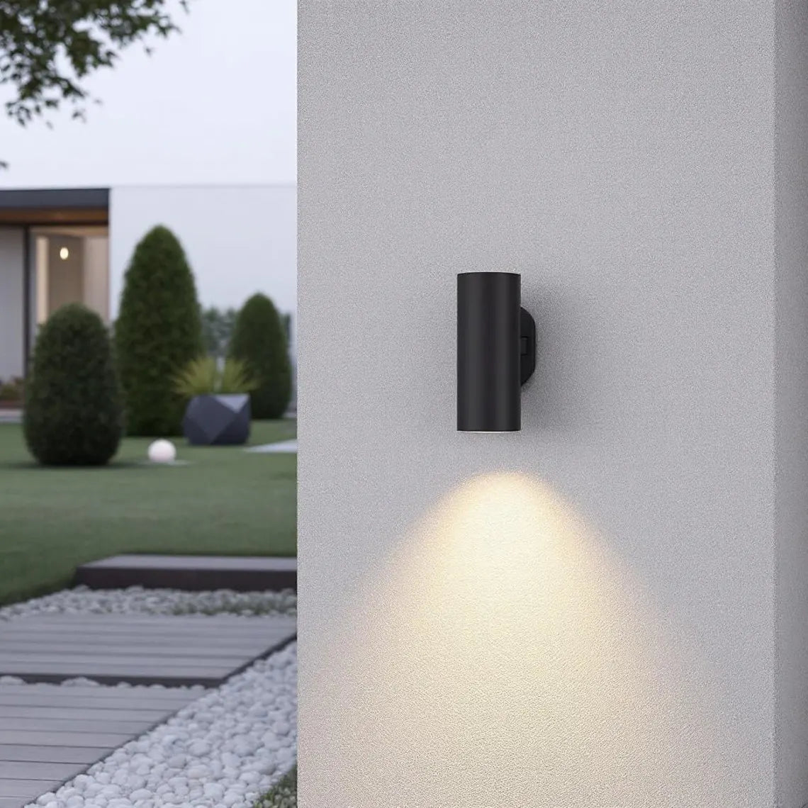Oxidized copper outdoor wall sconce darkly patinated - swedish-inspired wall sconce - outdoor hanging light - scandinavian exterior lantern