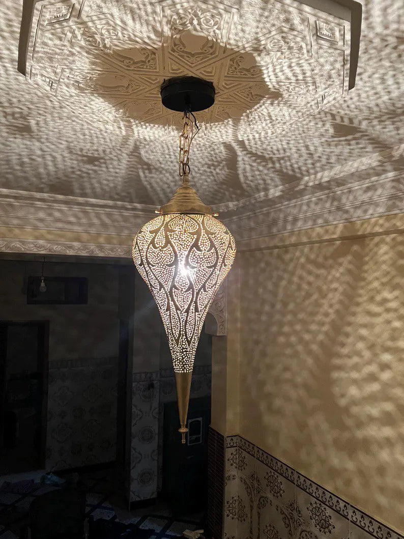Moroccan pendant light, Brass lamp , Ceiling Light, Moroccan pendant fixtures , Hanging Lamp , Lampshades Lighting New Home Decor Lighting .