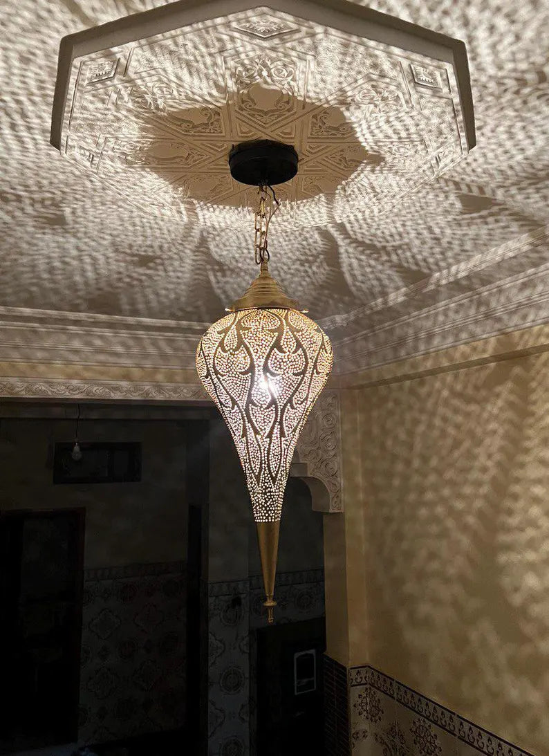 Moroccan pendant light, Brass lamp , Ceiling Light, Moroccan pendant fixtures , Hanging Lamp , Lampshades Lighting New Home Decor Lighting .