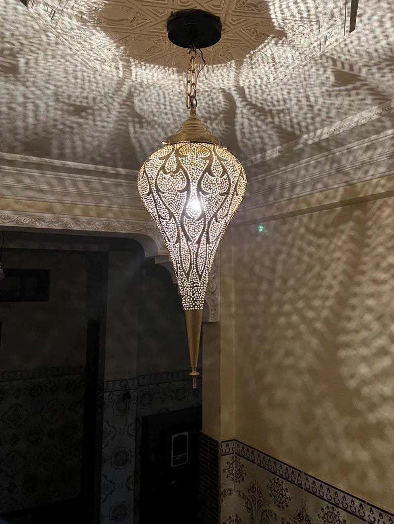 Moroccan pendant light, Brass lamp , Ceiling Light, Moroccan pendant fixtures , Hanging Lamp , Lampshades Lighting New Home Decor Lighting .