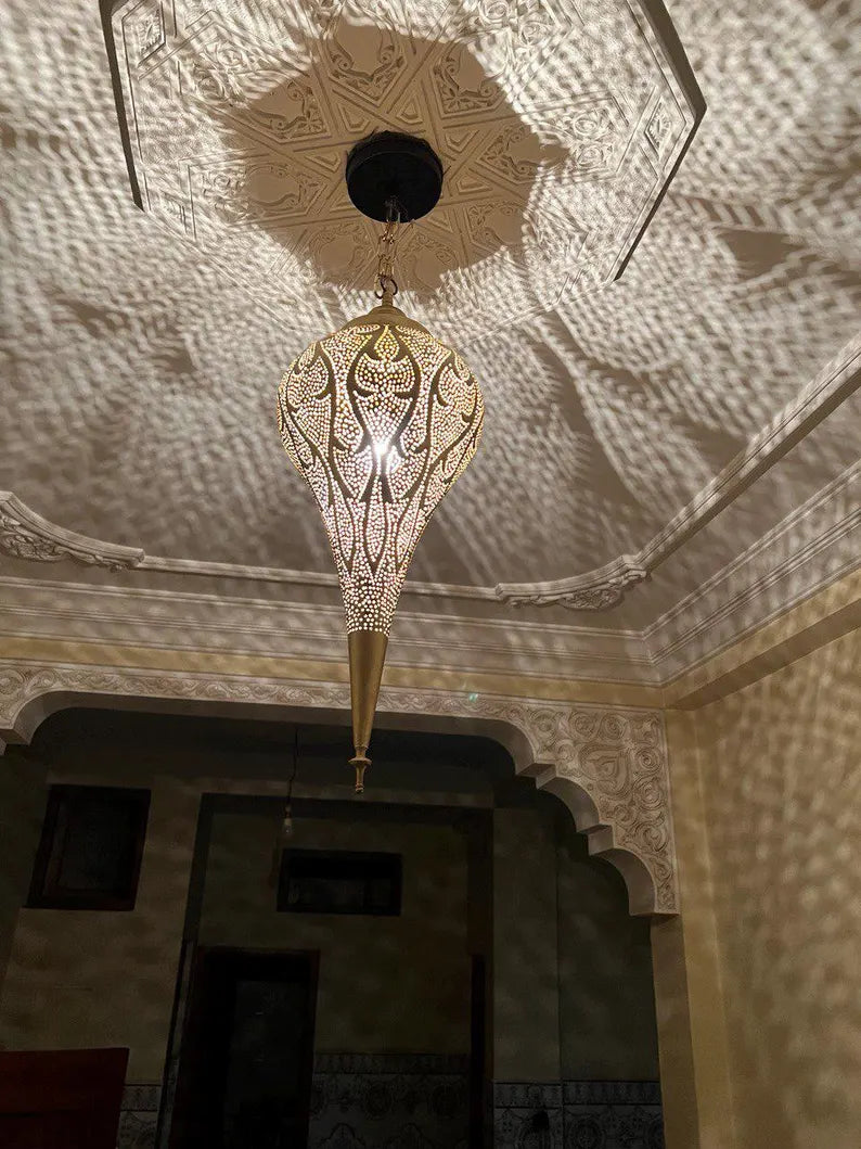 Moroccan pendant light, Brass lamp , Ceiling Light, Moroccan pendant fixtures , Hanging Lamp , Lampshades Lighting New Home Decor Lighting .