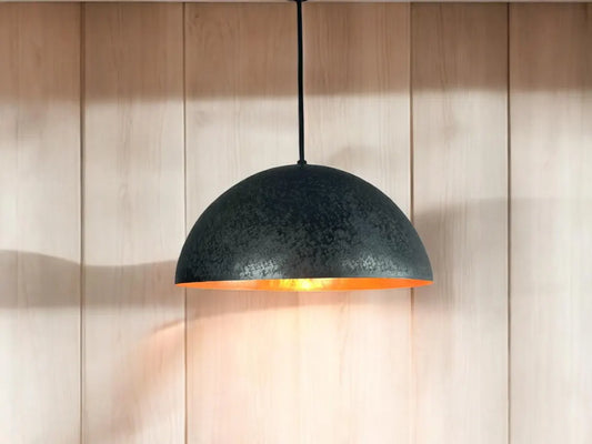 Luxury handcrafted black patina copper pendant light - island kitchen lighting fixture - farmhouse light chandelier - handmade copper light