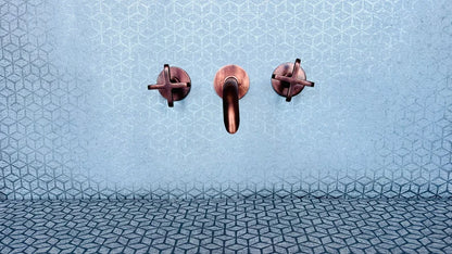 Copper brass Vintage Wall mounted bathroom faucet -Antique Style Copper - Brass Sink Faucet