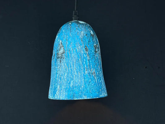 Luxury handcrafted blue patina copper pendant light - island kitchen lighting fixture - farmhouse light chandelier - oxidized copper light